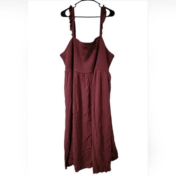 NWOT Midi Challis Smocked Tiered Dress - Picture 5 of 8